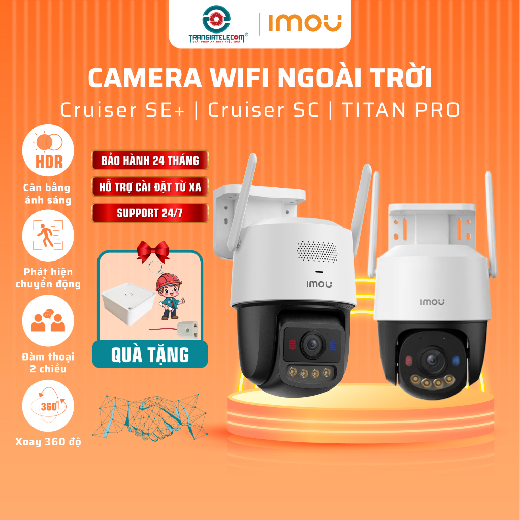 Camera WIFI IMOU S31FEP 3MP, S51FEP 5MP, K7FP 3MP/5MP Ngoài Trời, Có Màu Đêm, Đàm Thoại 2 Chiều - TR