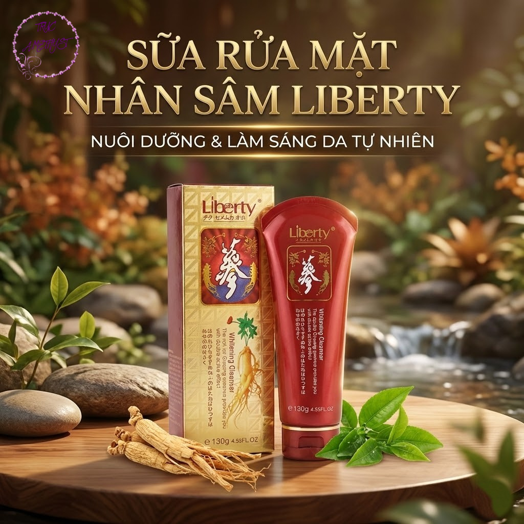 Sữa rửa mặt Liberty thảo dược nhân sâm