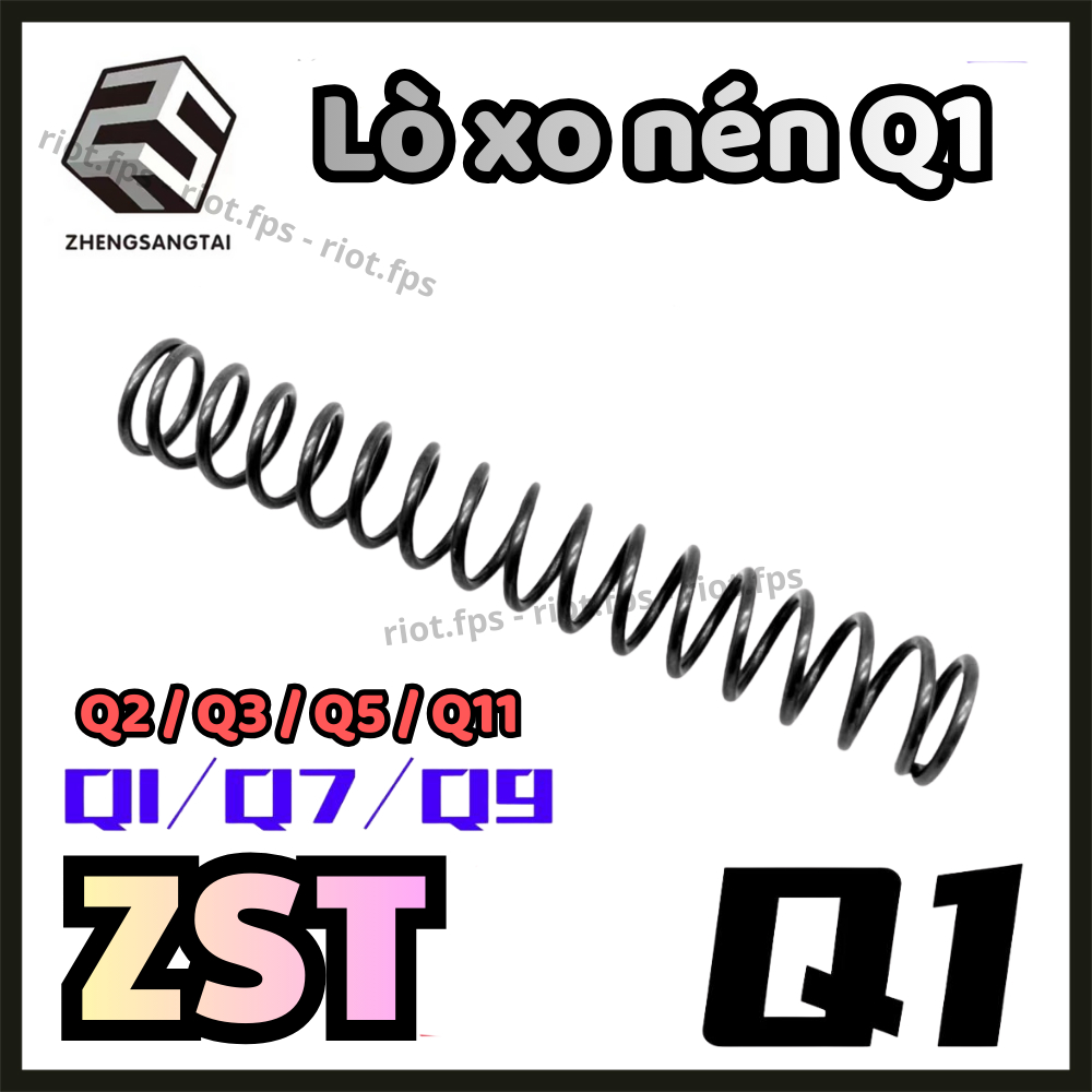 Lò xo nén nâng cấp cho Q1, Q7, Q9, Q11, Q2, Q3, Q5 toy ZST, lò xo thép cho pít tông