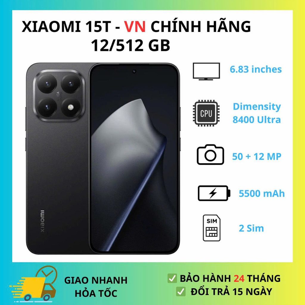Điện Thoại Xiaomi 15T 5G (12/512) - Hàng Chính Hãng Xiaomi Việt Nam | BigBuy360 - bigbuy360.vn