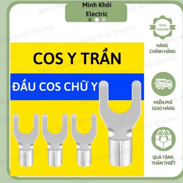 Cos y trần túi 100c,đầu cos trần y,cốt chữ y,cốt chữ u,chẻ,chỉa,càng cua Cao Cấp