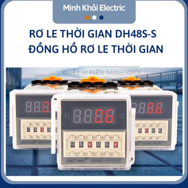 rơ le thời gian omron DH48S-S 220V, đồng hồ rơ le thời gian DH48S-1Z, timer omron DH48S-2Z,relay thờ