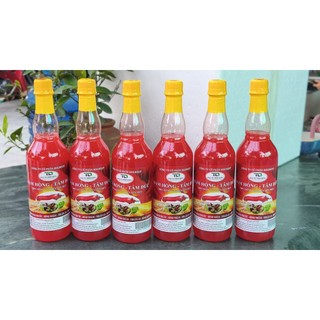 1 thùng 12 chai Giấm Hồng TD