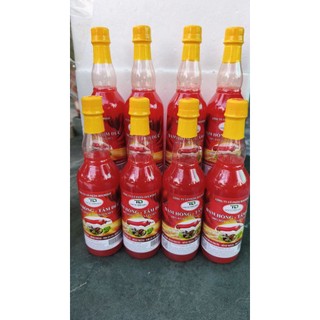 1 thùng 12 chai Giấm Hồng TD