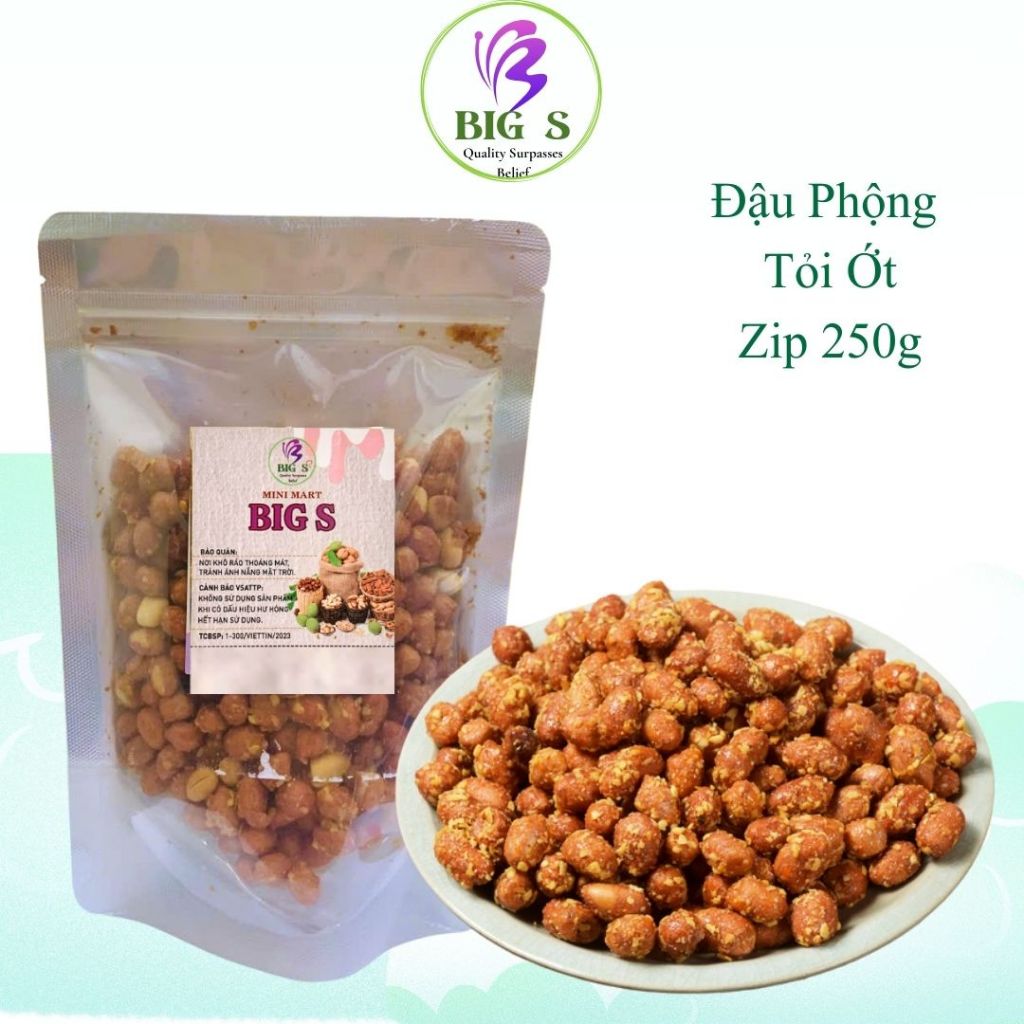 250G ĐẬU PHỘNG RANG TỎI ỚT BigS