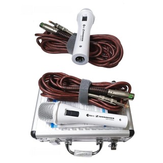 Micro karaoke có dây Sennheiser E 868II-S (Có hộp đựng) - Micro cao cấp màu trắng Chất Âm Nhẹ