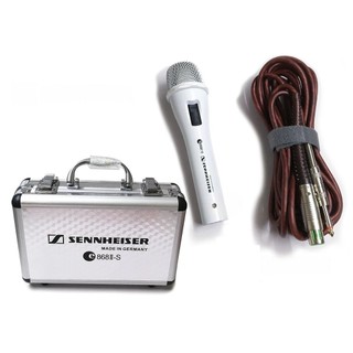 Micro karaoke có dây Sennheiser E 868II-S (Có hộp đựng) - Micro cao cấp màu trắng Chất Âm Nhẹ