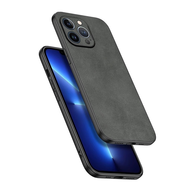 1pc Sheepskin Texture Leather Case for iPhone 17 Pro / 17 Pro Max