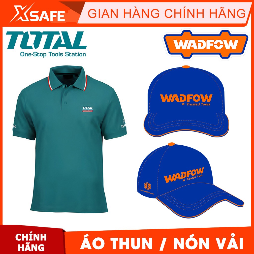 [QUÀ TẶNG] Áo thun - Nón vải các thương hiệu TOTAL/INGCO/WADFOW/DCA