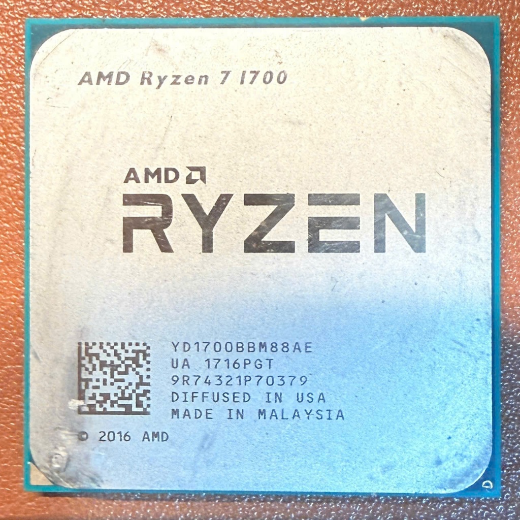 Bộ vi xử lý CPU AMD Ryzen 7 1700 hàng tháo máy bảo hành 3 tháng