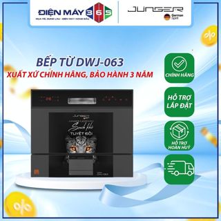 Máy rửa chén bát mini JUNGER Leopard DWJ-063, Rửa sạch sấy khô, Dung tích 8 bộ,Bảo Hành 5 NĂM