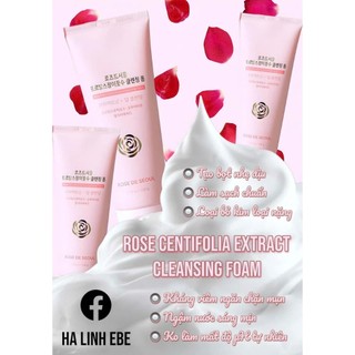 Sữa rửa mặt rose de seoul rose centifolia extract cleansing foam 150g – hạn 2028 Hàn Quốc GA1