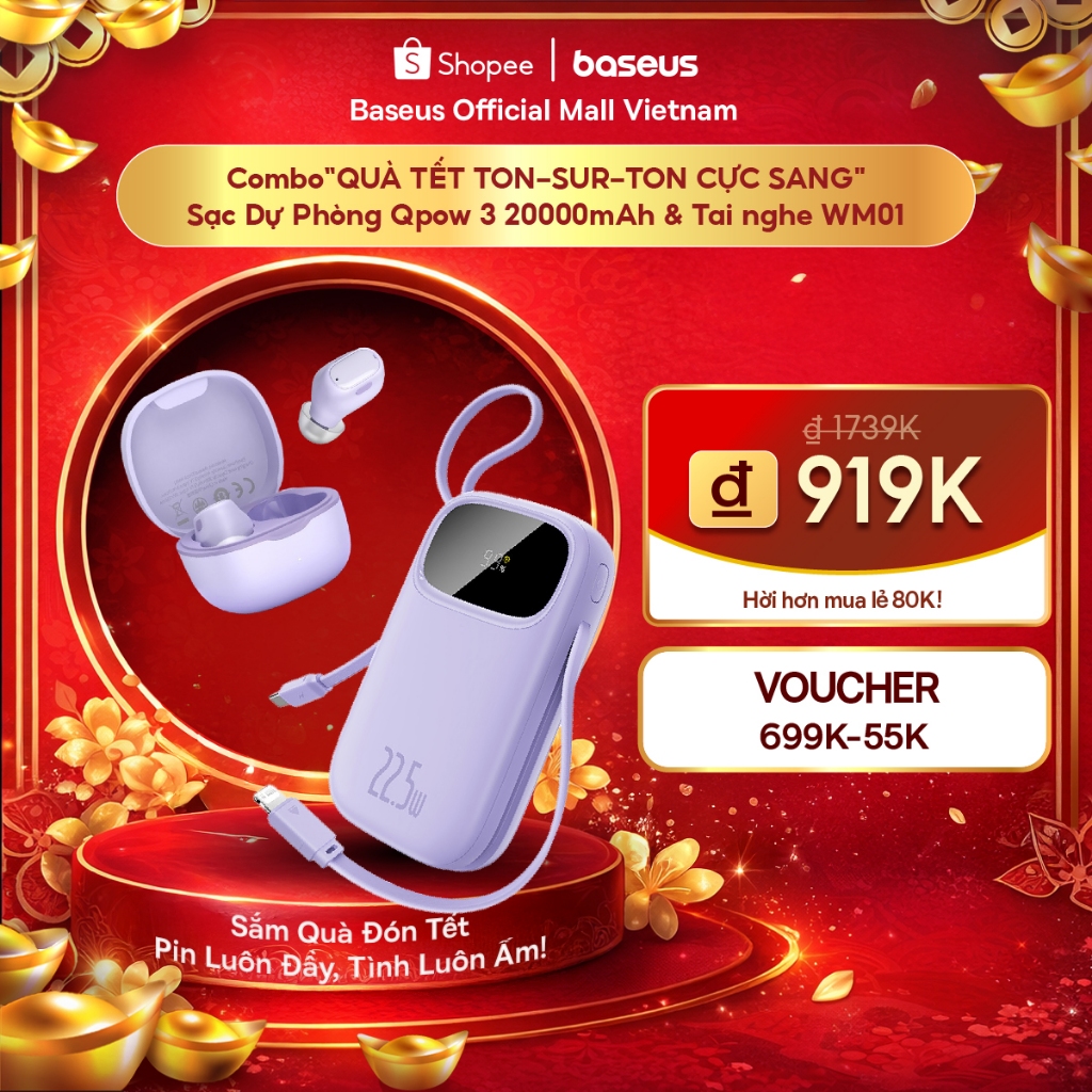 [COMBO ĐỘC QUYỀN DUY NHẤT 15.1] Sạc Dự Phòng Qpow3 20000mAh, Lipow 10000 mAh, Airpow, Bút Cảm Ứng & Ngòi Thay Thế | BigBuy360 - bigbuy360.vn