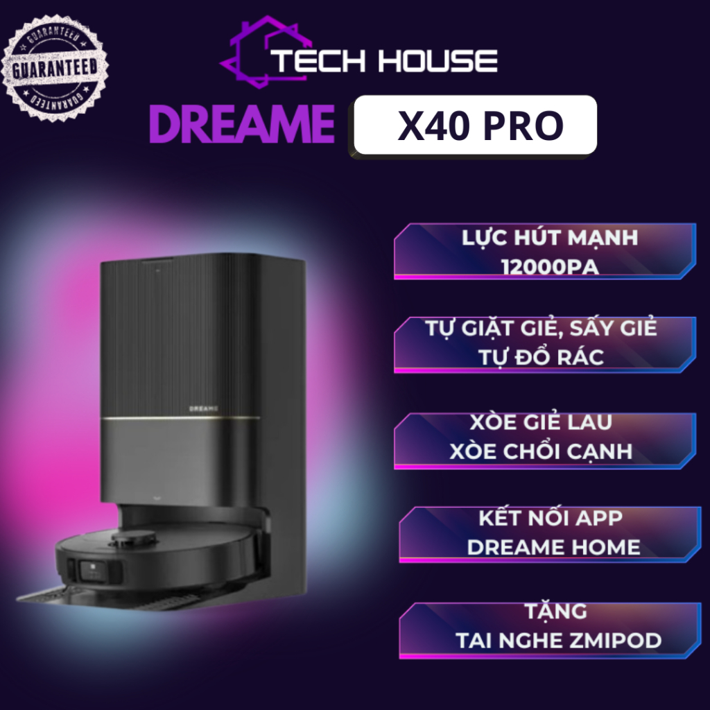 Robot hút bụi lau nhà Dreame X40 Pro/L40 Ultra