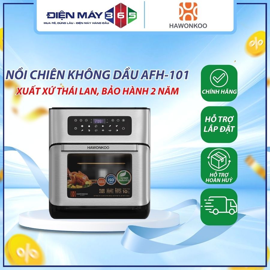 Nồi chiên không dầu Hawonkoo AFH-101-TQ  - Chiên Nướng Nhanh Ít Dầu