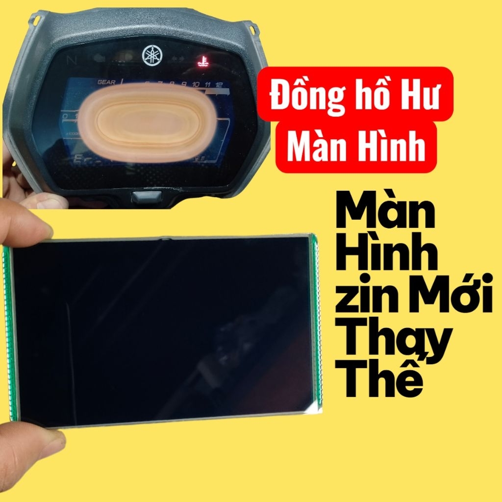 Màn hình đồng hồ xe Exiter 155 hiển thị Odo báo xăng km phụ kiện xe máy