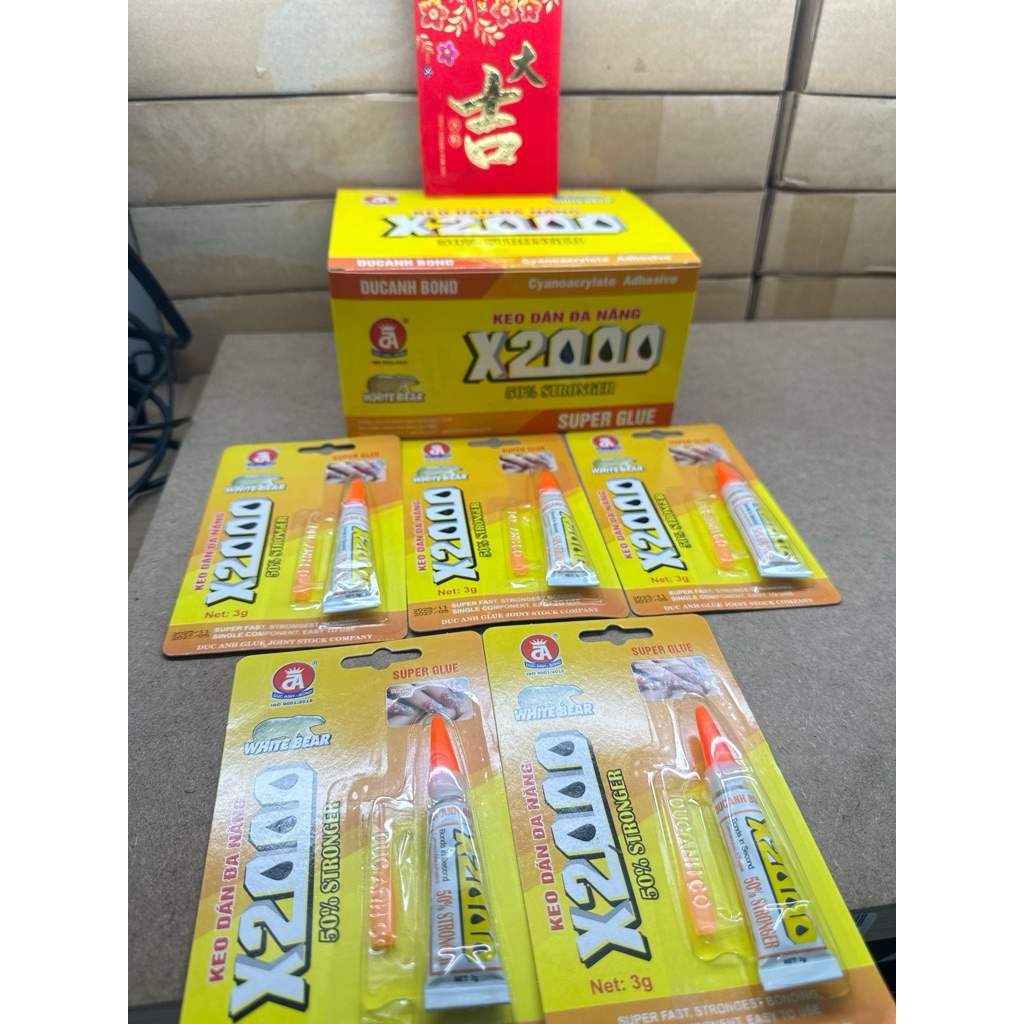 5 Vỉ Keo Đa Năng Đức Anh X2000 Siêu Dính Hàng Chính Hãng