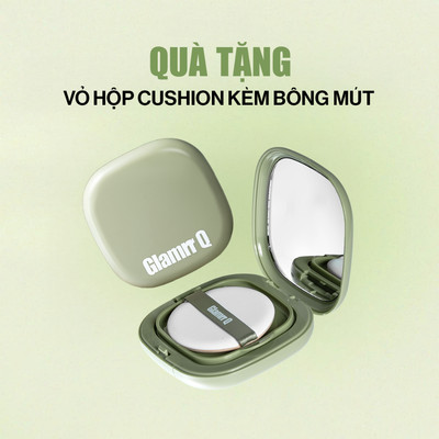 [HÀNG TẶNG KHÔNG BÁN] Vỏ hộp phấn nước GLAMRR Q (AIR CUSHION COMPACT INCLUDING PUFF)