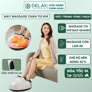 Máy Massage Chân 6D DELAX Kèm Chức Năng Bấm Huyệt, Nén Khí, Rung, Sưởi Ấm Chân Thư Giãn Và Cải Thiện Đau Nhức