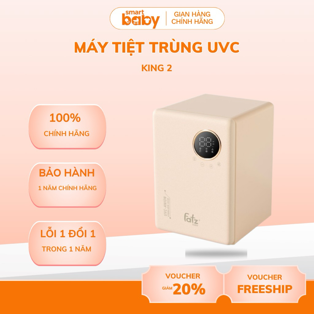 Máy Tiệt Trùng Sấy Khô Tia UVC King 2 Fatz Baby - FB4799BT