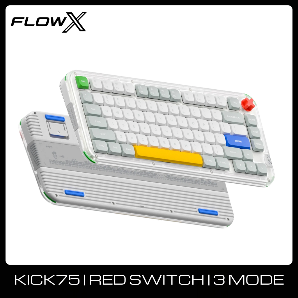 Bàn Phím Cơ NuPhy Kick75 – Thiết Kế 75%, Gõ Êm, Kết Nối 3 Mode