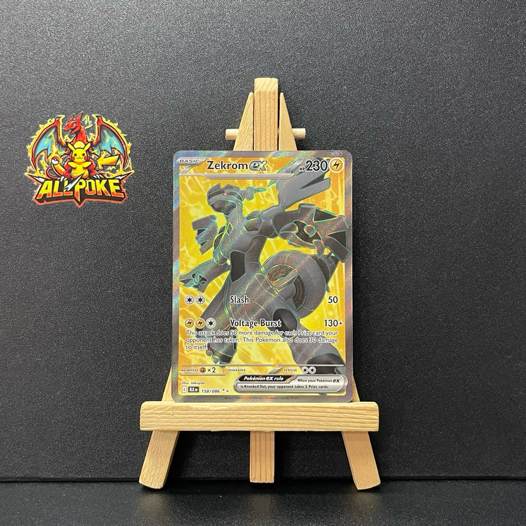 [ AllPoke ] Thẻ Bài Pokemon TCG Zekrom ex - 158/086 -M-NM