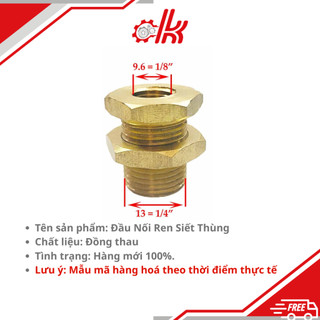 Tán thau siết thành - Cà rá siết thùng đồng - Đầu Nối Siết Ống Đồng