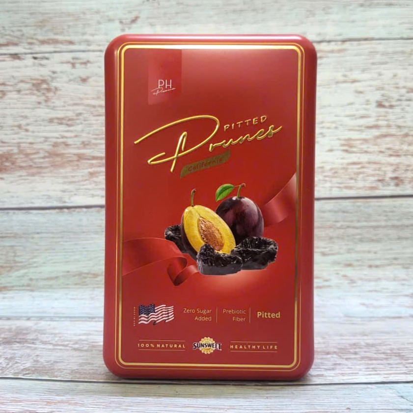 SUNSWEET ++ hộp thiếc 200gr ++ MẬN KHÔ KHÔNG HẠT USA Pitted Prunes