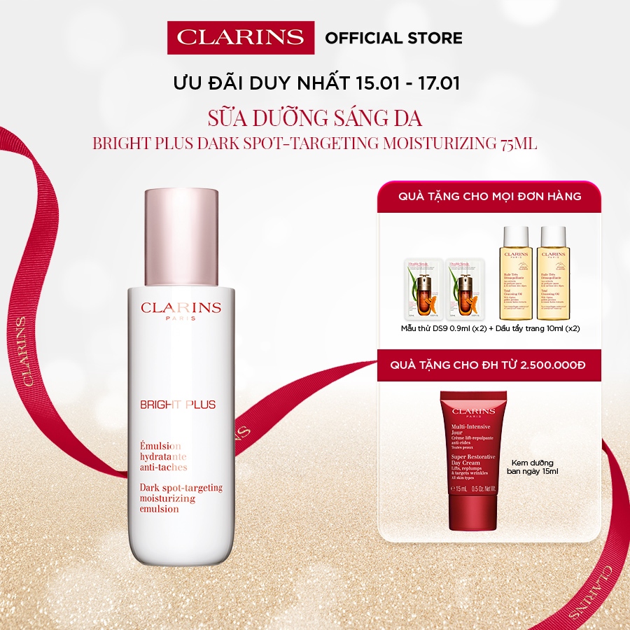 Sữa Dưỡng Sáng Da Clarins Bright Plus Dark Spot-Targeting Moisturizing Emulsion 75ml