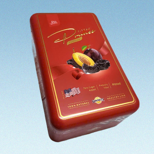 SUNSWEET -- hộp thiếc 200gr -- MẬN KHÔ KHÔNG HẠT USA Pitted Prunes