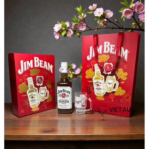 [CHÍNH HÃNG] JIM BEAM White Hộp quà Tết