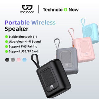 Loa Bluetooth GOOJODOQ RGB sở hữu hệ thống đèn LED chất lượng cao và âm thanh Hi-Fi, hỗ trợ phát nhạc từ thẻ TF/USB.