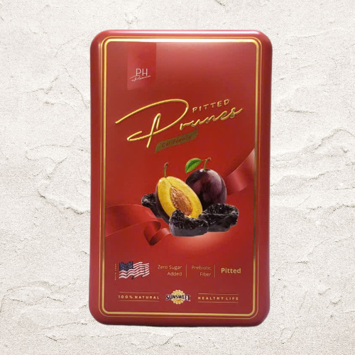 SUNSWEET < hộp thiếc 200gr > MẬN KHÔ KHÔNG HẠT USA Pitted Prunes