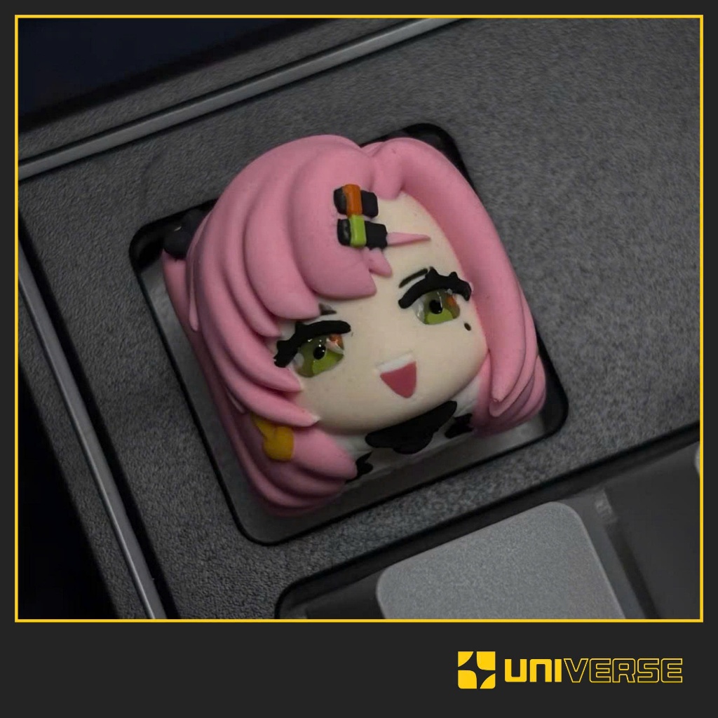Keycap artisan - Keycap Nicole- Anime Zenless Zone Zero Bangboo-keycap Lobo nút bàn phím cơ trang tr