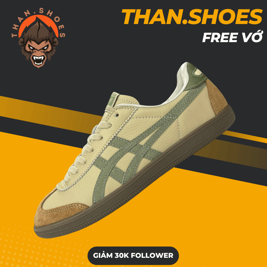 Giày 𝓣𝓸𝓴𝓾𝓽𝓮𝓷 Grey Silver, Tiger Trắng Xám -  Than.Shoes