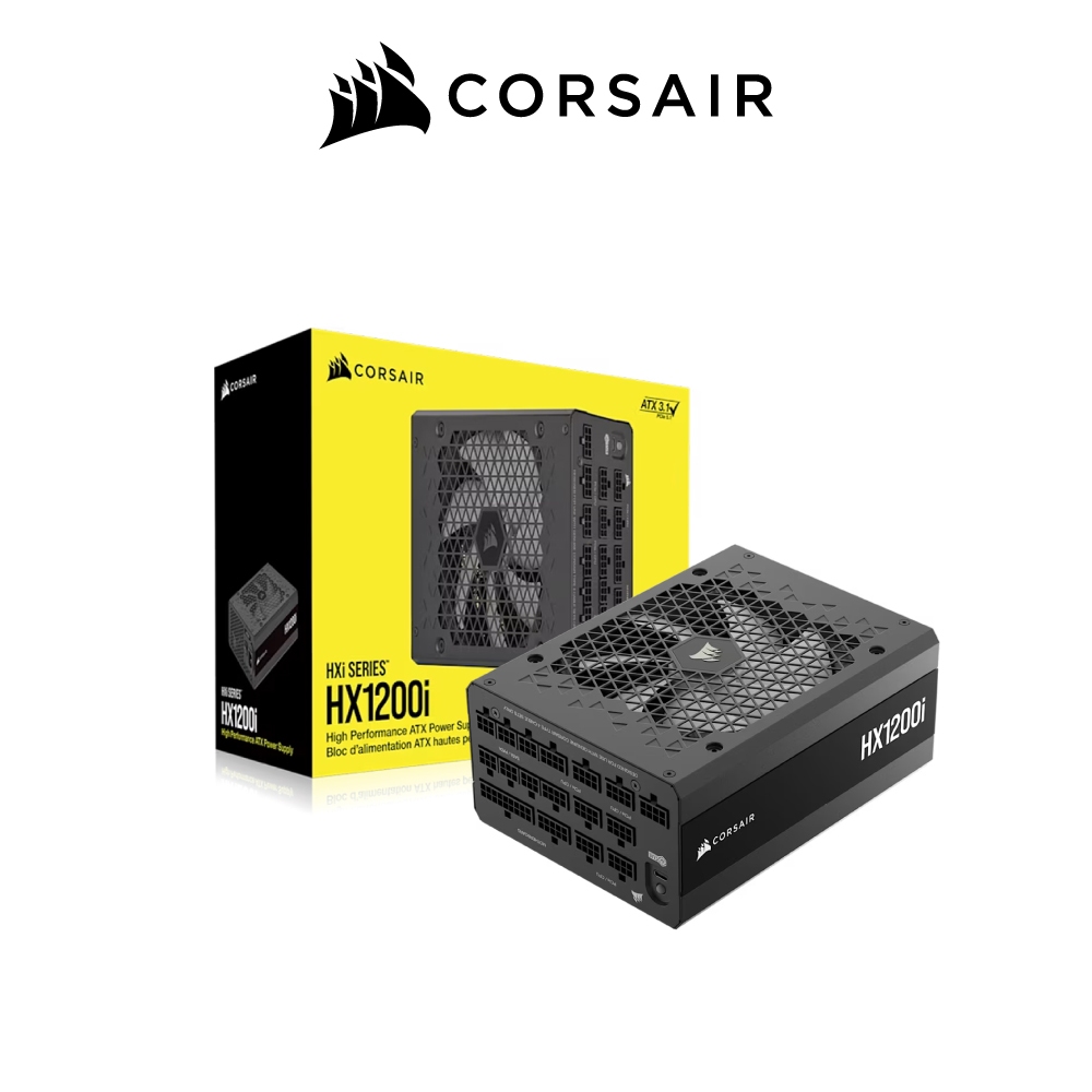 Nguồn máy tính Corsair HX1200i 2025 ATX 3.1 & PCIe 5.1 - 80 Plus Platinum - Full Modul