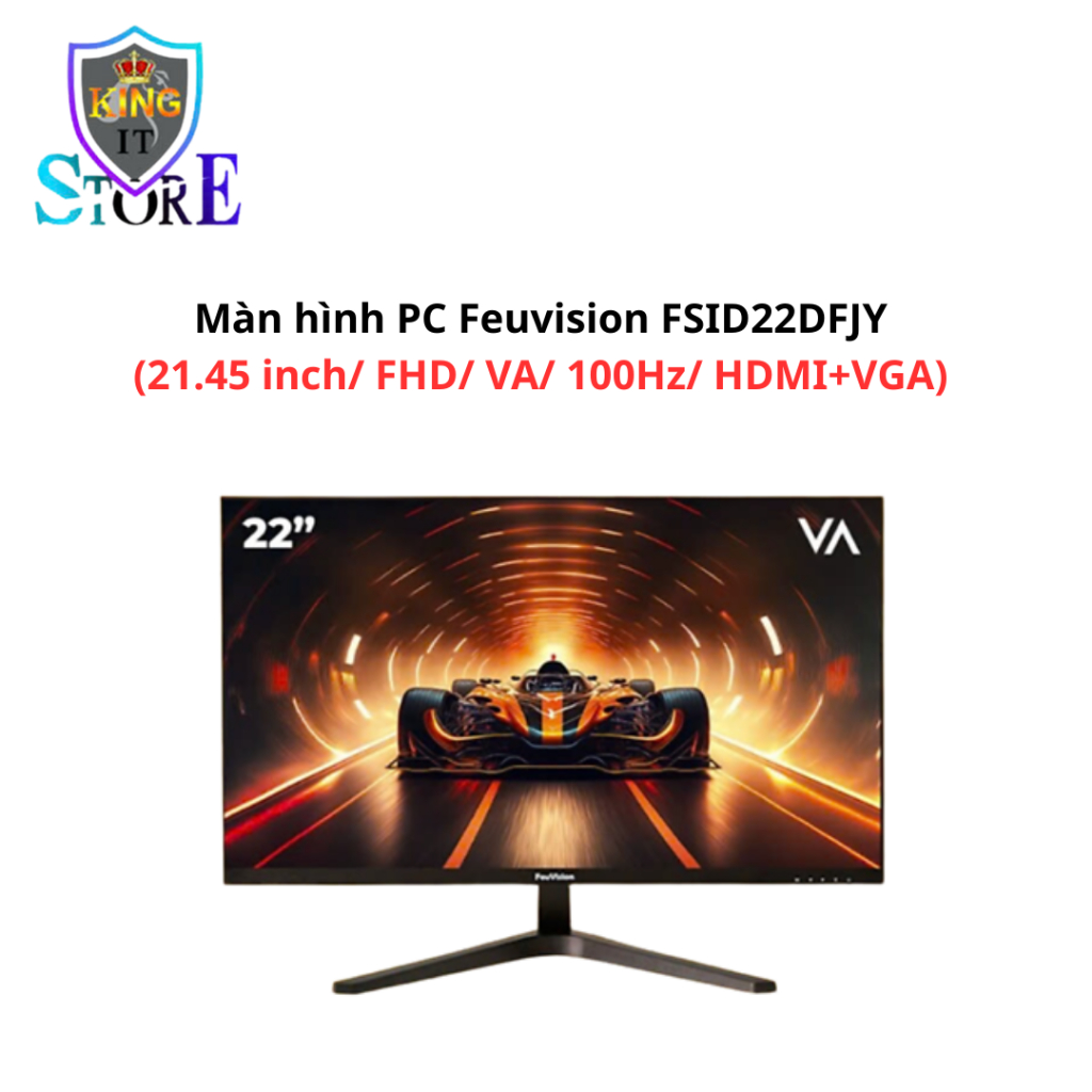 Màn hình máy tính FeuVision FSID22DFJY (21.45 inch - FHD - VA - 100Hz) - hàng chính hãng