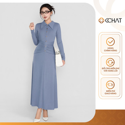 Đầm Nữ 𝐂𝐂𝐇𝐀𝐓 Dáng Suông Kiểu Grace Chất Liệu Co Giãn Mềm Mại 25VDC2009AT