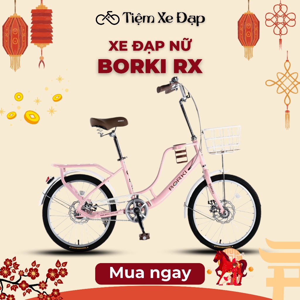 Xe Đạp Nữ BORKI RX, Xe Đạp Trẻ Em Size 20/22/24/26 Cho Bé Từ 7 đến 15 tuổi