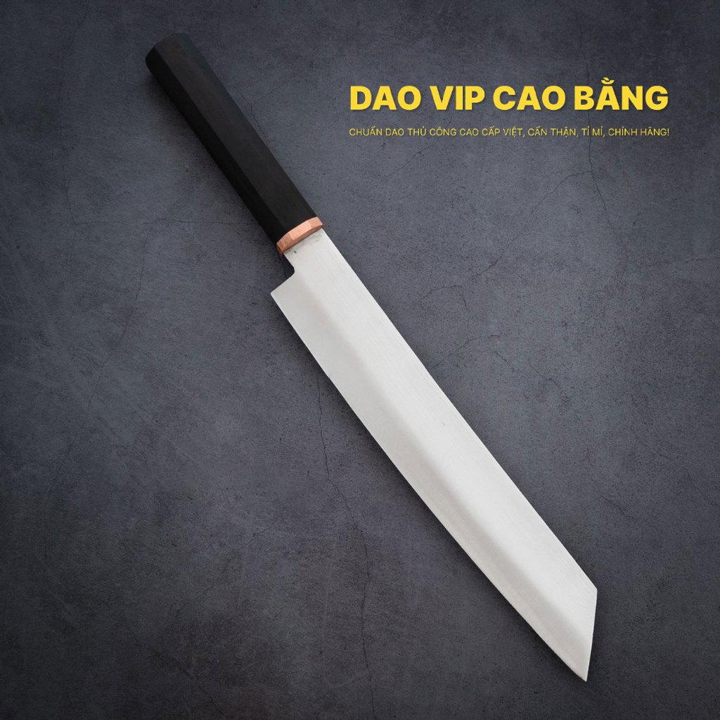 Dao Kiritsuke DAO VIP CAO BẰNG DNK27 thép trắng cao cấp dài 25 cm