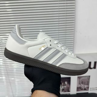 Giày thể thao Samba trắng xams, Giày Sneaker Cổ Thấp nam nữ bản cao cấp full box bill Size 36-44