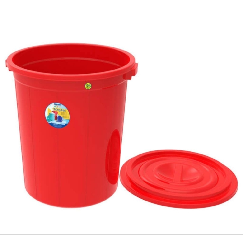 THÙNG TRÒN DUY TÂN SIZE ĐẠI, THÙNG NHỰA TRÒN 60L/90L/120L/160L/220L, THÙNG TRÒN NẮP ĐẬY