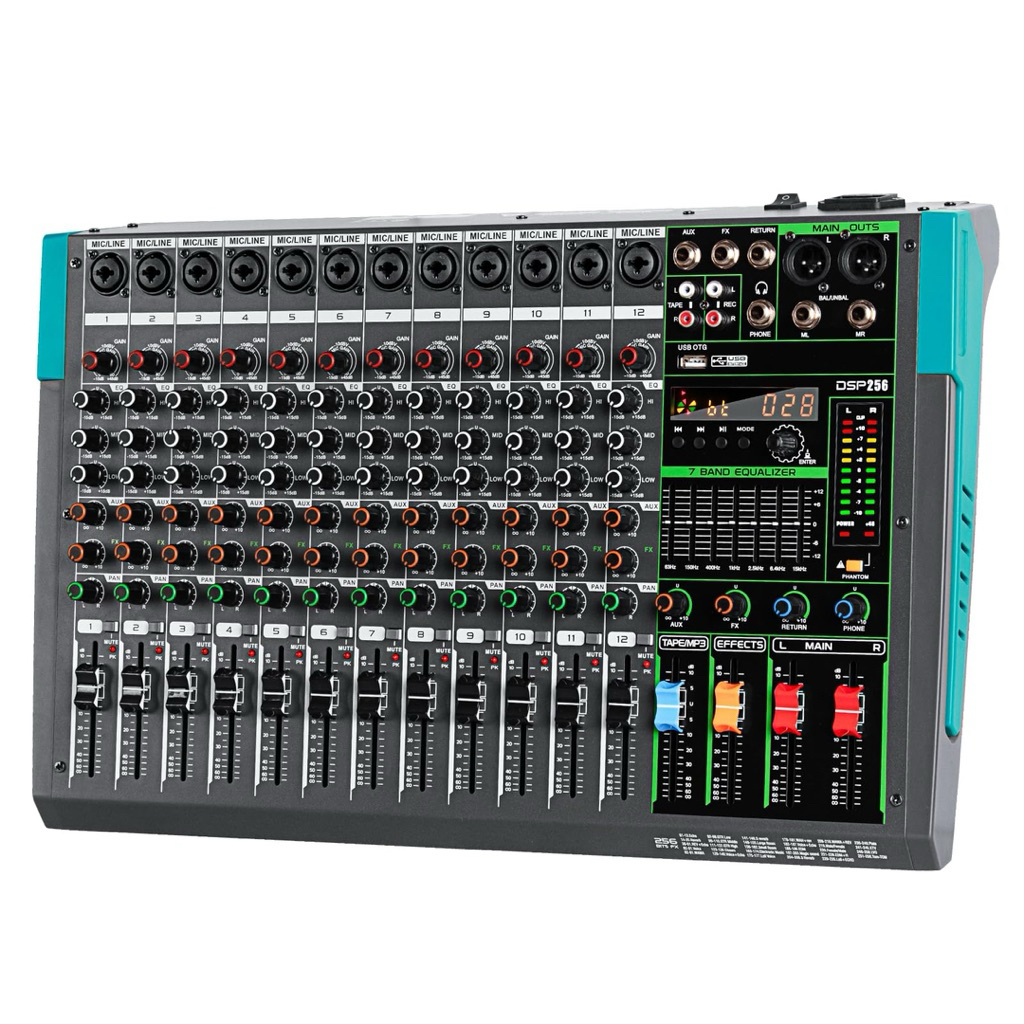 Mixer Analog 12 Line Có Bluetooth