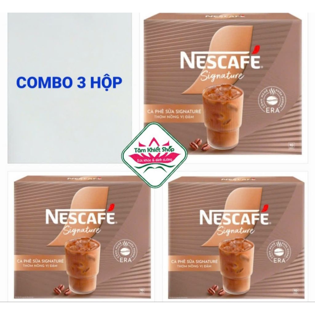 combo 3 cà phê NESCAFE SIGNATURE hộp 280gr,hsd: 7/26