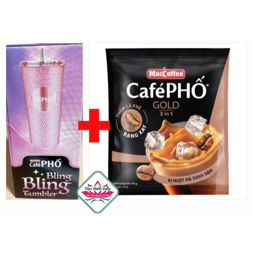 Cà phê Phố Gold sữa đá Maccoffee 30 gói X29g,date 1/3/27