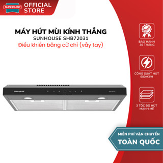 Máy Hút Mùi Kính Thẳng Sunhouse SHB72031 - Bảo Hành 36 Tháng, Điều Khiển Cảm Ứng, Hẹn Giờ Thông Minh