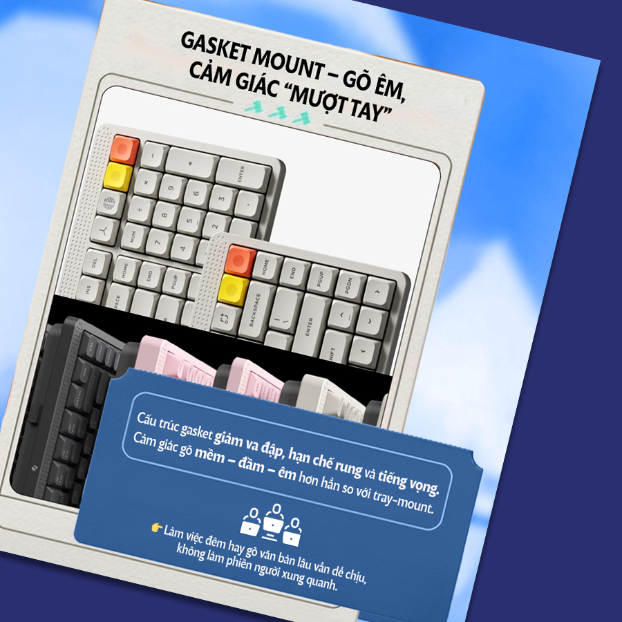 [Chính hãng] Bàn phím cơ Nuphy Node100 - Bàn phím không dây led RGB, 3 mode kết nối, Vuốt cảm ứng chỉnh âm lượng | BigBuy360 - bigbuy360.vn