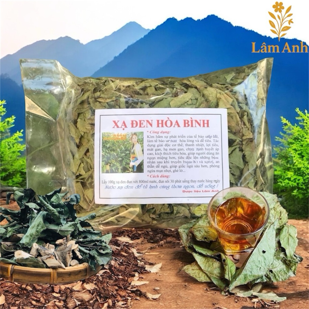 1Kg Xạ Đen Hoà Bình Sao Vàng Hạ Thổ (Cả Thân Và Lá) Chuẩn Bản Mường Vụ Mới Khô Thơm, Giúp Dễ Ngủ, Thanh Lọc, Thanh Nhiệt