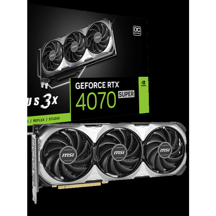Card Màn Hình VGA RTX 4070 Super MSI Ventus 3X 12G OC GDDR6X FULL BOX BẢO HÀNH CHÍNH HÃNG 09/2027