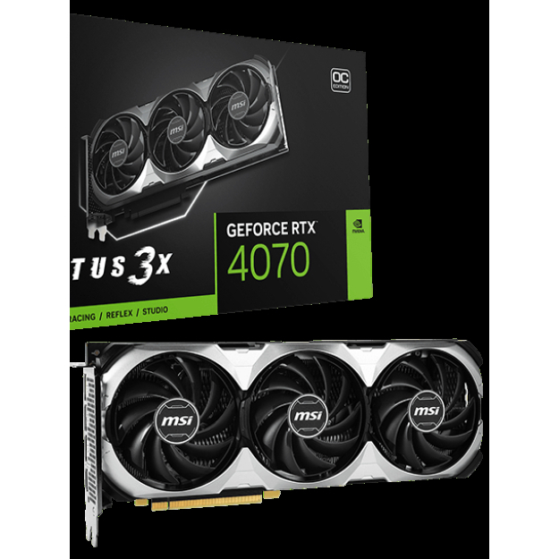 Card Màn Hình VGA RTX 4070 MSI Ventus 3X OC 12G GDDR6X FULL BOX BẢO HÀNH CHÍNH HÃNG 03/2027
